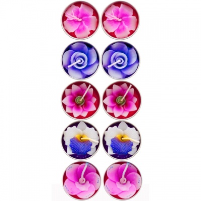 Fair Trade Orchid/Flower Candles